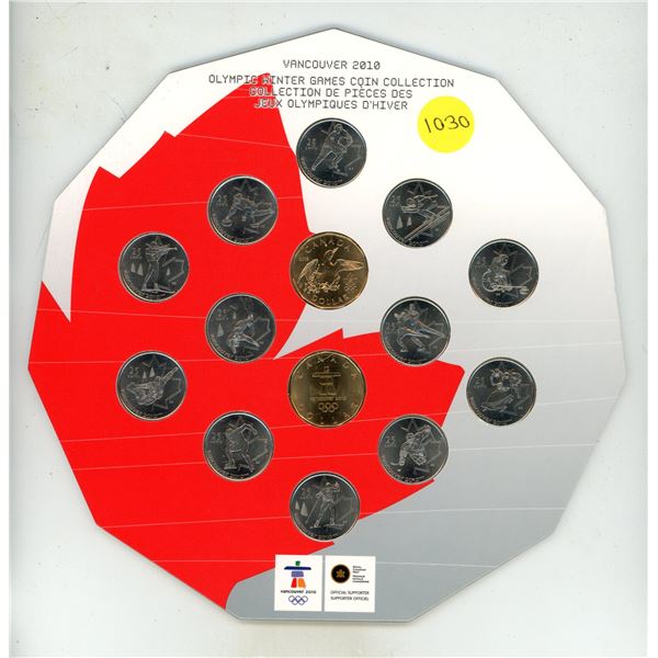 This is a 2010 Vancouver Olympic Winter Games Coin Collection set issued by the Royal Canadian Mint.