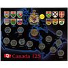 Image 1 : 1992 Canadian 13-coin collector board set commemorating the 125th Anniversary of Confederation.