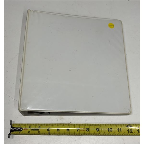 Binder of (5) Sheets with Coin Sleeves(Different Sizes) In It. (Empty)