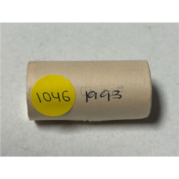 Roll of 1993 Canada 50 Cents.