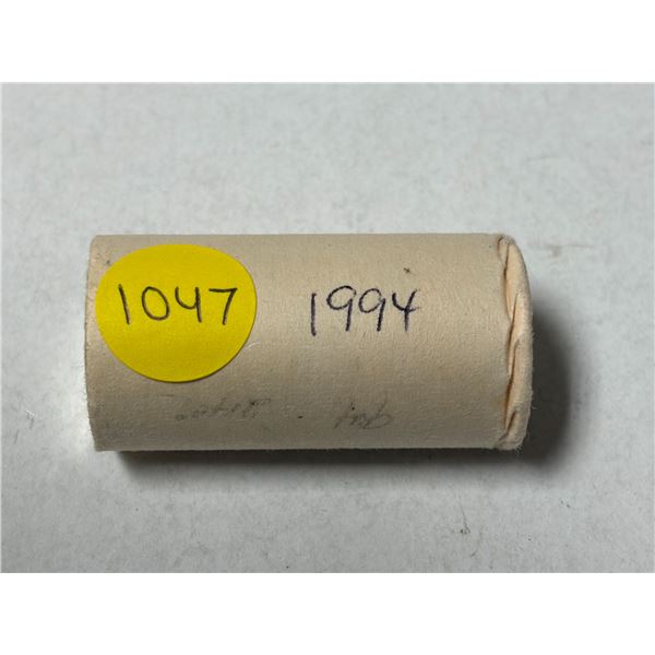 Roll of 1994 Canada 50 Cents.