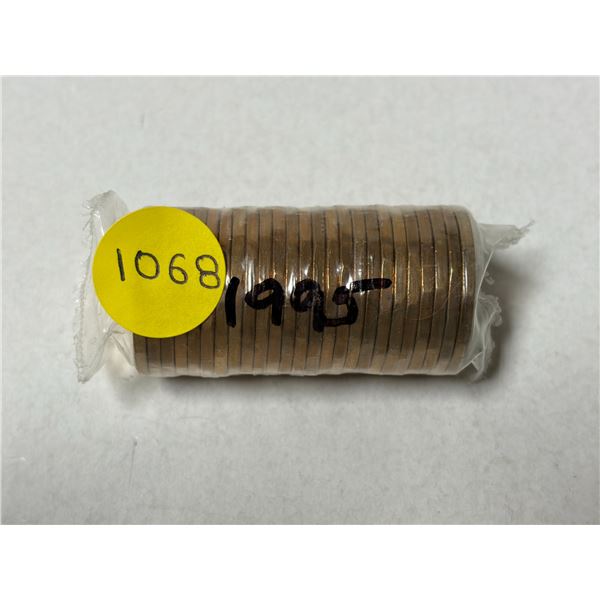 Roll of 1995 Canada One Dollars.