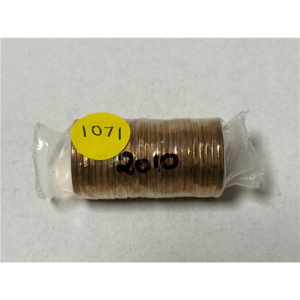 Roll of 2010 Canada One Dollar - Commemorating the 100th Anniversary of the Saskatchewan Roughriders