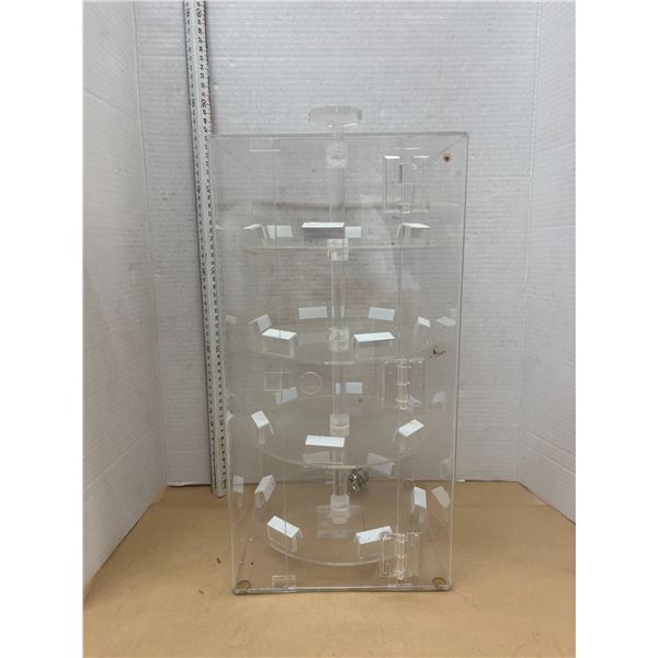 360 degree rotating acrylic display stand 16.5 in tall
