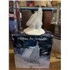 Image 4 : 24 inch tall snowman with LED lantern and 7.5 inch tall ice church decoration