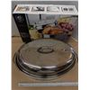 Image 3 : Whole Home Gourmet stainless steel oval roasting pan high dome 18 inch dome