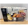 Image 7 : Whole Home Gourmet stainless steel oval roasting pan high dome 18 inch dome