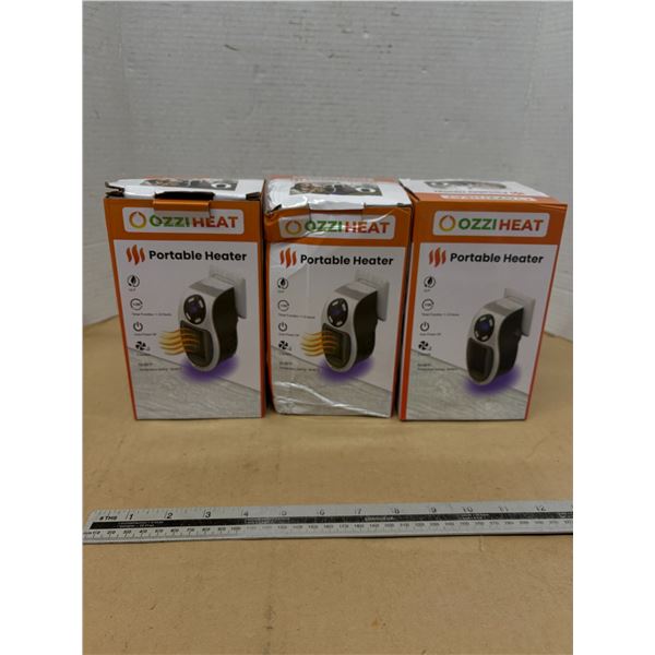 3 portable heaters