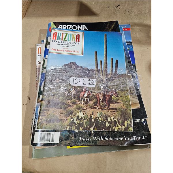 Lot of road map magazines