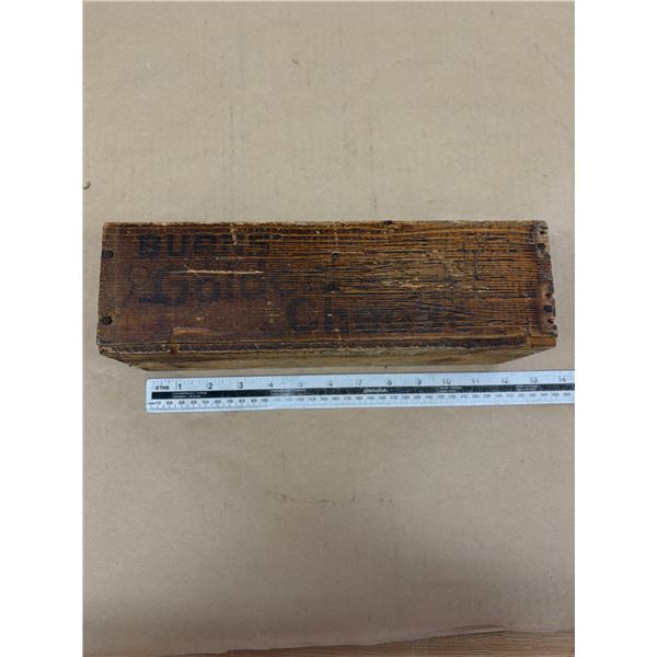 Vintage wooden cheese box