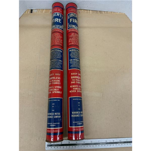 2 Liberty fire extinguishers
