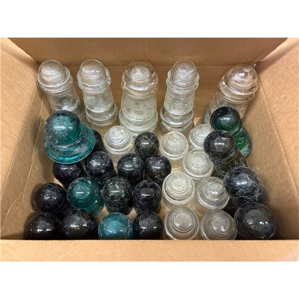 Insulators (42) green, blue, white