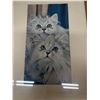 Image 5 : Lot of assorted household items cooking trays , fruit plate, cat prints framed, and a vintage produc