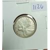 Image 1 : 1960 Canadian Silver 25 cents Coin