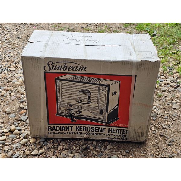NOS Sunbeam Radiant Kerosene Heater