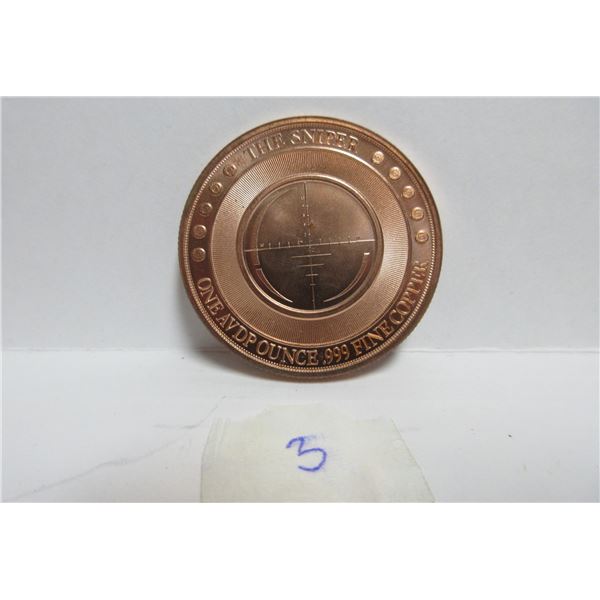 The Sniper One AVDPOUNCE .999 Fine Copper