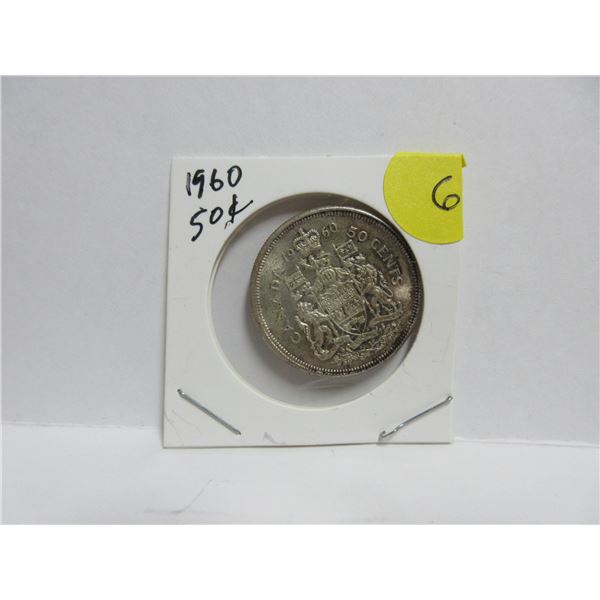 1960 50 Cents Canada Coin