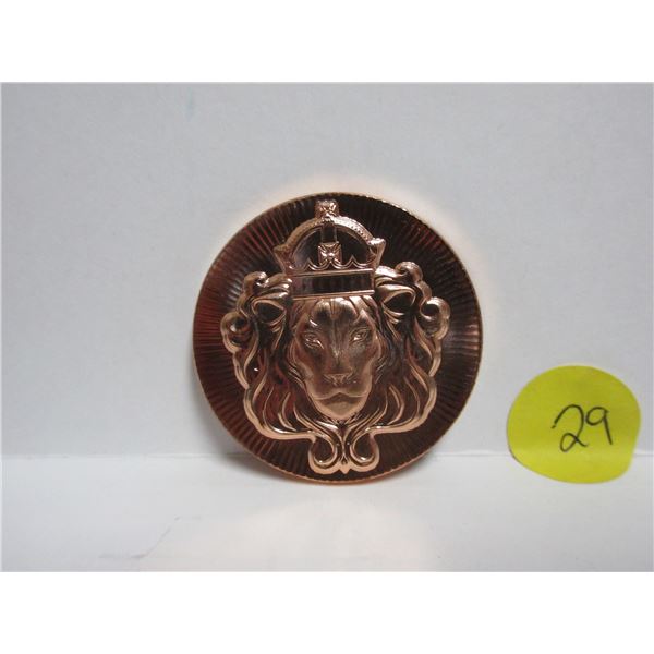 1 AVDP Ounce .999 Fine Copper Scottsdale Mint