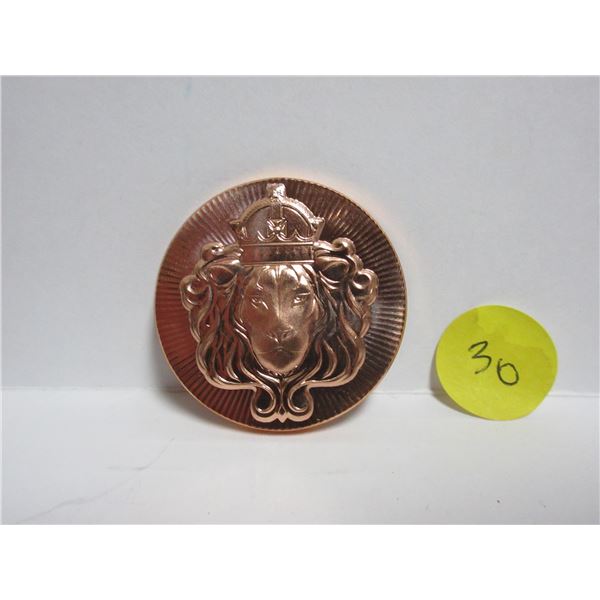 1 AVDP Ounce .999 Fine Copper Scottsdale Mint