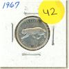 Image 1 : 1967 Canada Silver 25 Cents.
