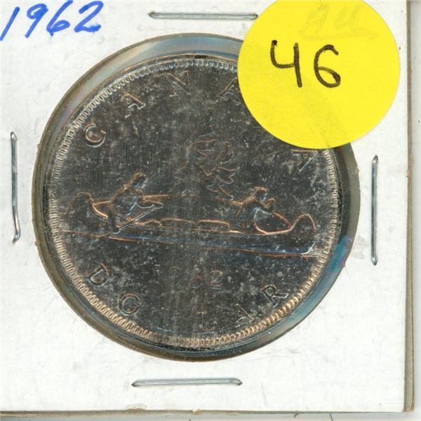 1962 Canada Silver One Dollar.