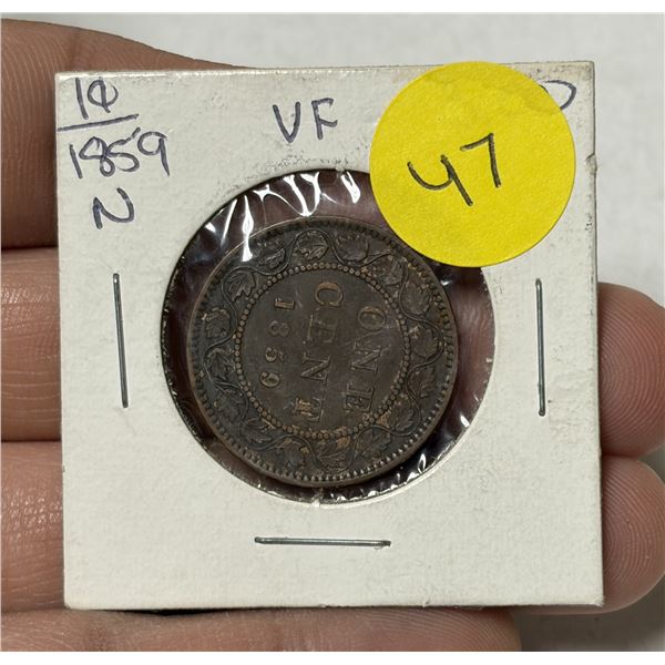 1859 Canada Large One Cent.