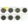 Image 1 : 1970, 1971, 1973, 1977, (2) 1980, 1981 Canada One Dollars.
