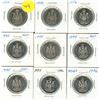 Image 1 : 1970, 1972, 1986, (4) 1994, 1995, 1996 Canada 50 Cents.