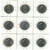 Image 2 : 1970, 1972, 1986, (4) 1994, 1995, 1996 Canada 50 Cents.