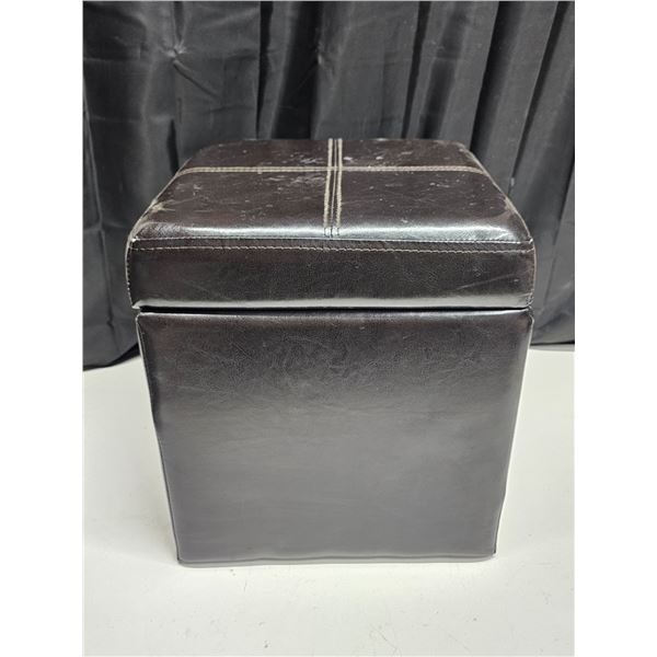 Compartment Footstool w/ Tray Lid - 12.5” x 12.5” x 11.5”H