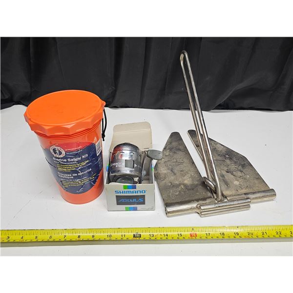 Fluke Anchor, Marine Safety Kit, Fishing Reel