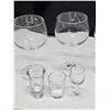 Image 5 : Lot of Asst. Glassware.  Wine Glasses, Shot Glasses, etc.
