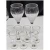Image 6 : Lot of Asst. Glassware.  Wine Glasses, Shot Glasses, etc.