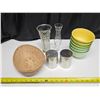 Image 1 : Lot of Asst. Kitchenware.  Bowl Set, S&P Shaker, Vases, etc.