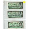 Image 1 : (3) 1967 Canada One Dollars - (Uncirculated).