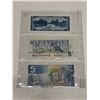 Image 2 : 1954 (Uncirculated), 1986 and 2006 Canada 5 Dollars.