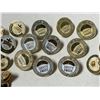 Image 3 : Vintage Saskatchewan Power Corporation safety award lapel pins.