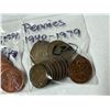 Image 5 : Bags of U.S.A AND Canada Pennies. (See Bag In Photo For More Detail)