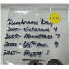 Image 5 : Bag contains a collection of Canadian 25-cent coins commemorative of Remembrance Day and Canadian hi