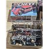 Image 2 : 1965 Pontiac Gto & '57 Chevy Unfinished Model Cars in Box w/ Extra Parts