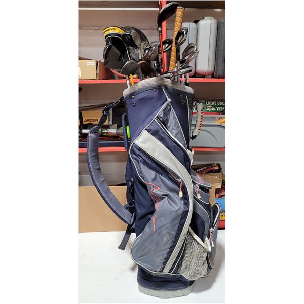 Nike Golf Bag w/ Assorted Clubs