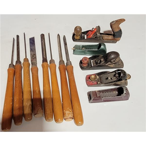 VTG Woodworking Tools w/ Chisels & Hand Planes