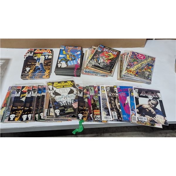 Comic Book Lot: Punisher, Spitfire, DC