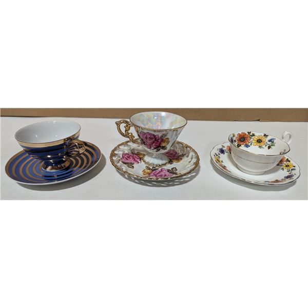 2 Shafford and A Royal Albert China Tea Cup and dish Sets