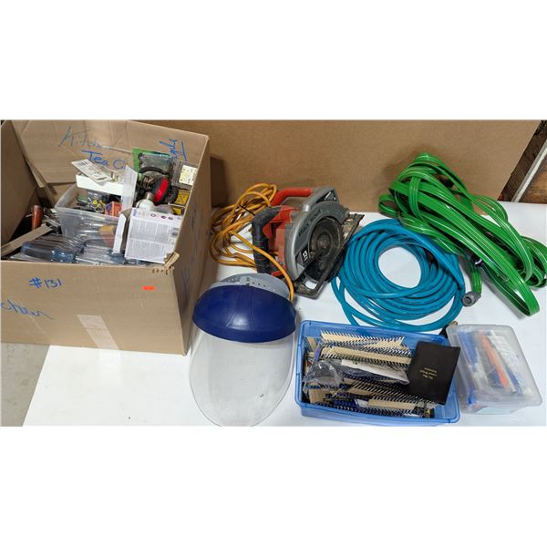 Tool Lot: Circular Saw, Water Hose, Air Hose....