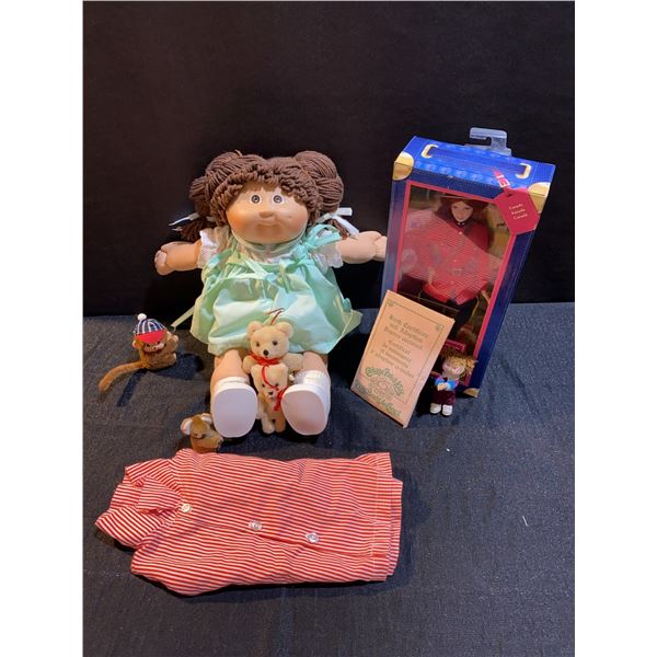 Original Cabbage Patch Doll in Box and World Barbie Collector Set