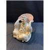 Image 3 : Porcelain Figurine of Seated Figure with Fan