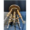 Image 3 : Wooden Swivel Stool with Claw Feet