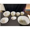 Image 1 : Porcelain Dinnerware Set with Wheat Motif