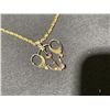 Image 2 : 1920 Gold B Real Jewel Pendant with Chain